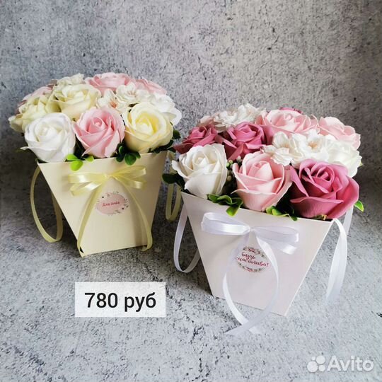 Букеты из мыльных роз к 8 марта (цветы из мыла)