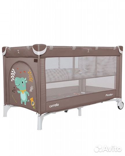 Манеж Carrello Piccolo+, Chocolate Brown