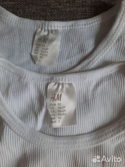 Оригинал H&M комплект из двух боди
