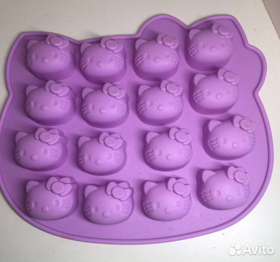 Силиконовая hello kitty форма для шоколада,льда