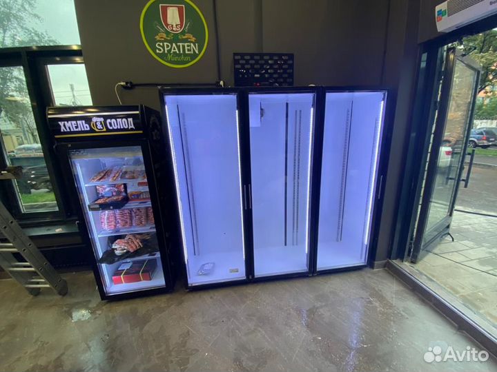 Холодильные шкафы фронты для пива продуктов