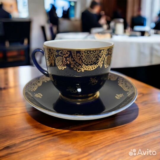 Чайная пара лфз «Кружево», «Ночь»