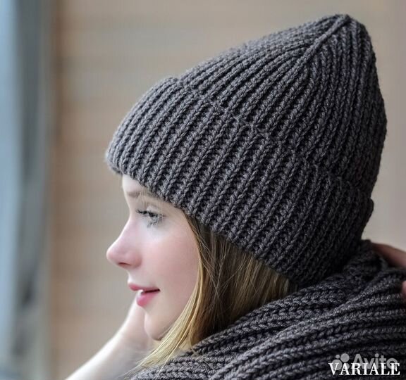 Шапка женская вязаная / новая