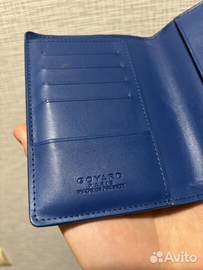 Обложка на паспорт goyard синяя