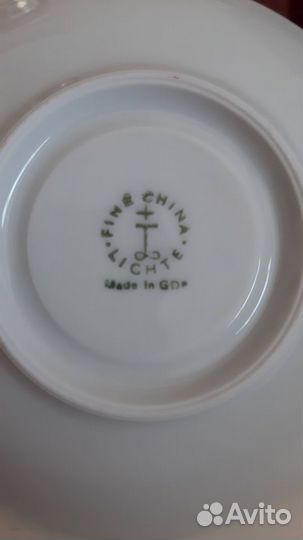 Кофейный сервиз фарфор гдр винтаж 1986