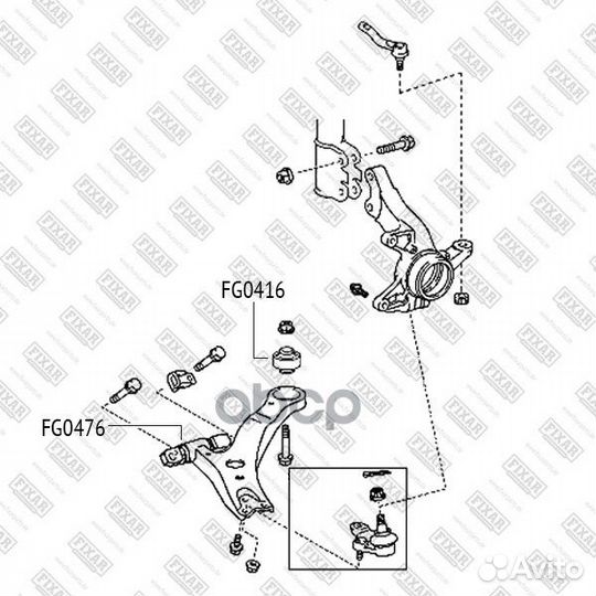 Сайлентблок рычага подвески передн нижнего рыча