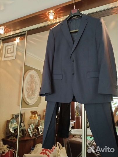 Костюм мужской новый классика 52-54(синий)