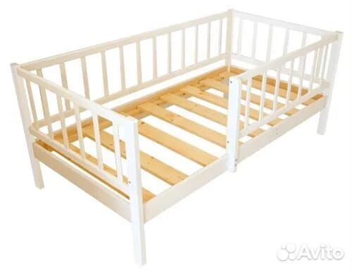 Кровать от 2х лет без мягкой спинки лдсп выкатное