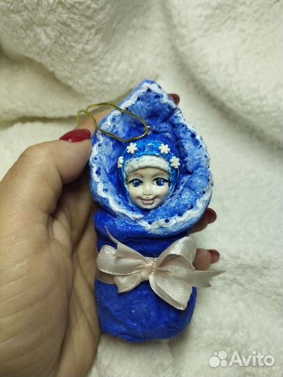 Ватные елочные игрушки