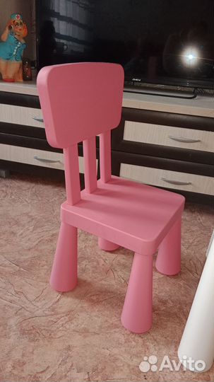 Стол и стул маммут IKEA