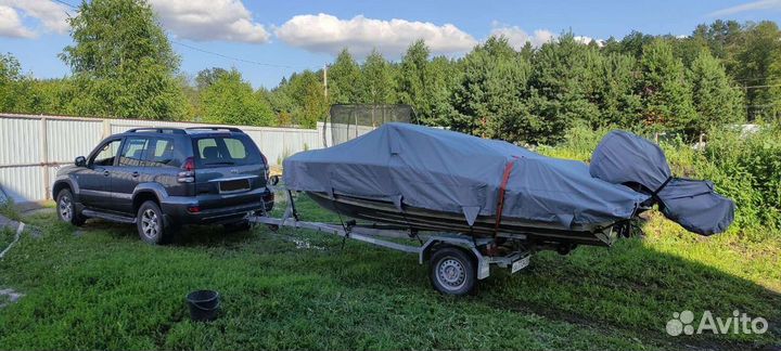 Продам катер с двигателем и прицепом