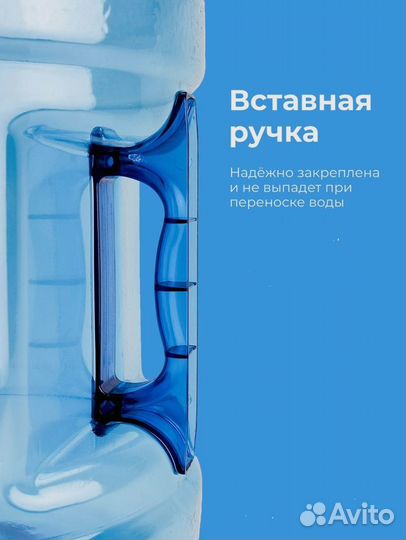 Бутыль для воды 19 литров с ручкой