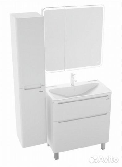 Мебель для ванной Grossman Адель 80 белая напольная