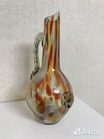 Кувшин / ваза, СССР, цветное стекло (винтаж)