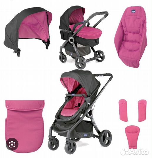 Коляска chicco urban 3 в 1