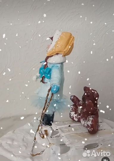 Ватные елочные игрушки