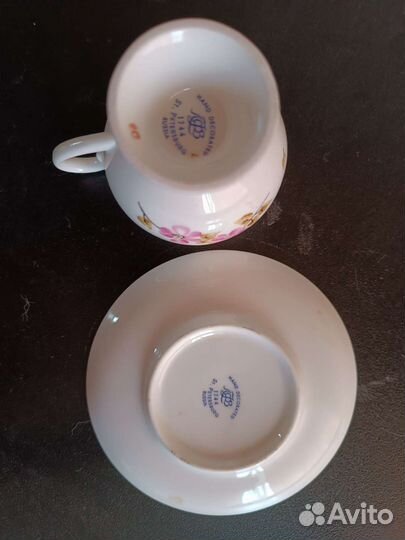 Кофейная пара лфз костяной фарфор