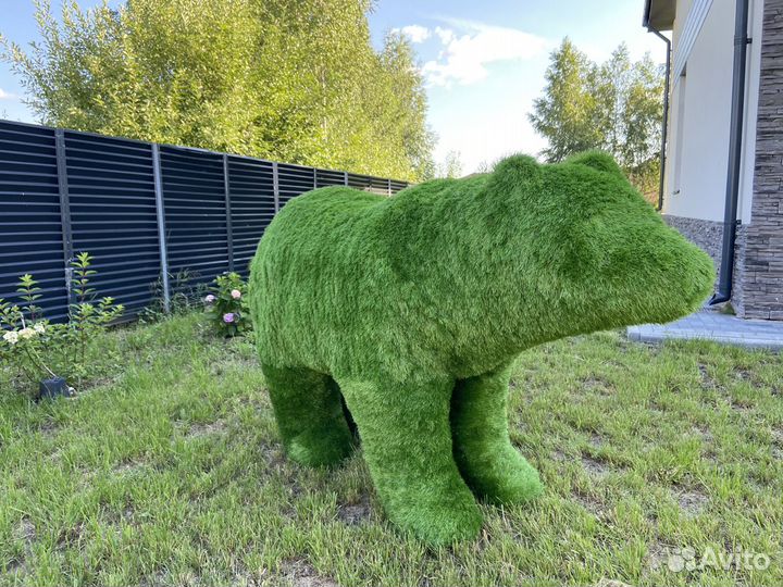 Фигуры садовые, топиарии, фигуры из газона