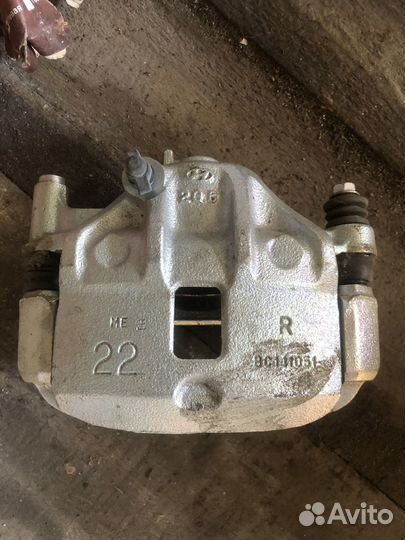 Супорт тормозной передний правый hyundai