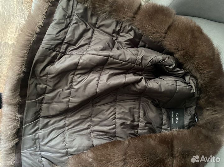 Джинсовая куртка с мехом