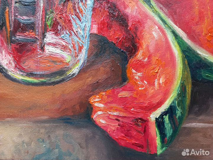 Картина маслом Сочный арбуз