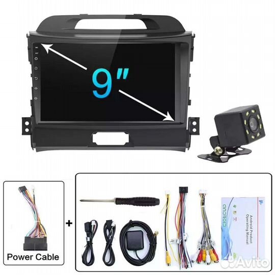 Магнитола для Kia Sportage 2010-16