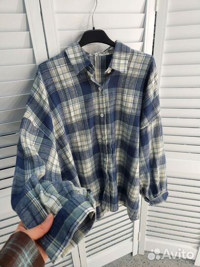 Рубашка в клетку женская