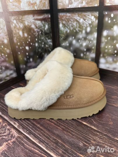 Слиперы Ugg Slippers Scuffette Platform Chestnut