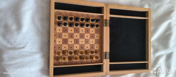 Шахматы СССР дорожные деревянные