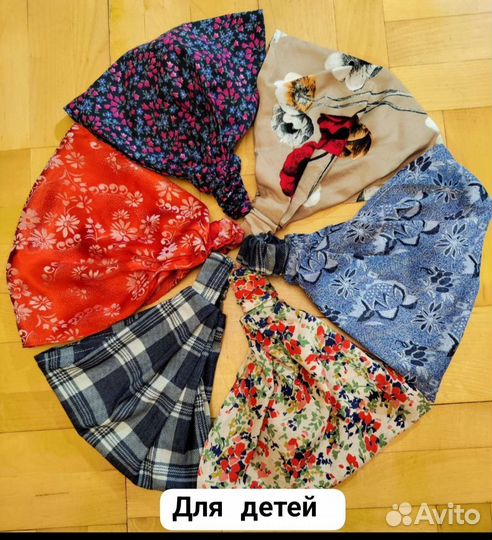 Летние косынки на резинке, банданы