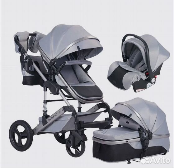 Коляска-трансформер 3в1 Luxmom 558 с автолюлькой