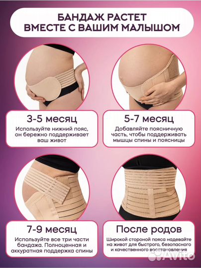 Бандаж для беременных и после родов Mamma Ama