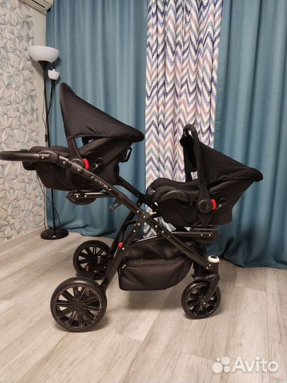 Коляска для двойни 3 в 1 в отличном состоянии