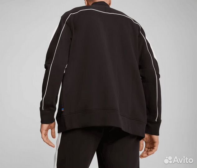 Олимпийка Кофта Толстовка Puma BMW утепленная флис