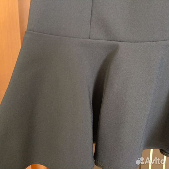 Школьное платье тёмно-синее (128 р-р)