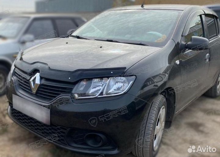Дефлектор капота Renault Logan 2012-2022, Sande