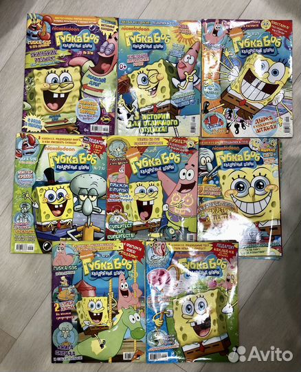 Журнал Губка Боб квадратные штаны 8 шт