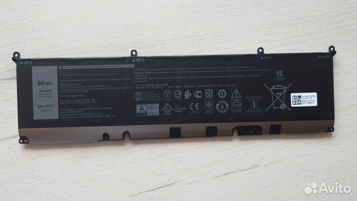 Аккумулятор батарея ноутбук Dell 69KF2