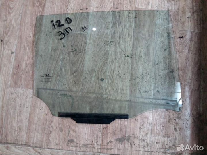 Стекло двери задней правой Hyundai i20 2008-2014