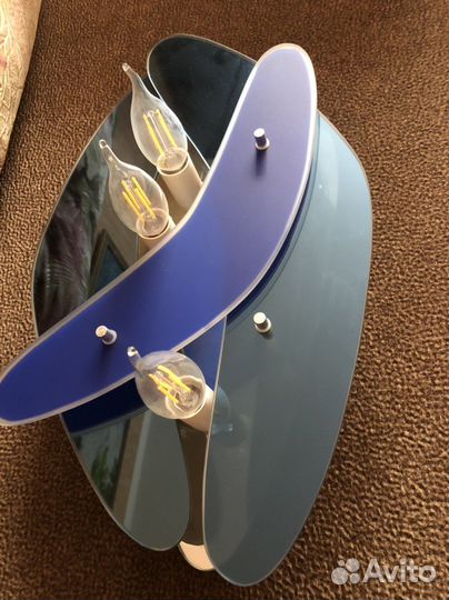 Люстра зеркальная