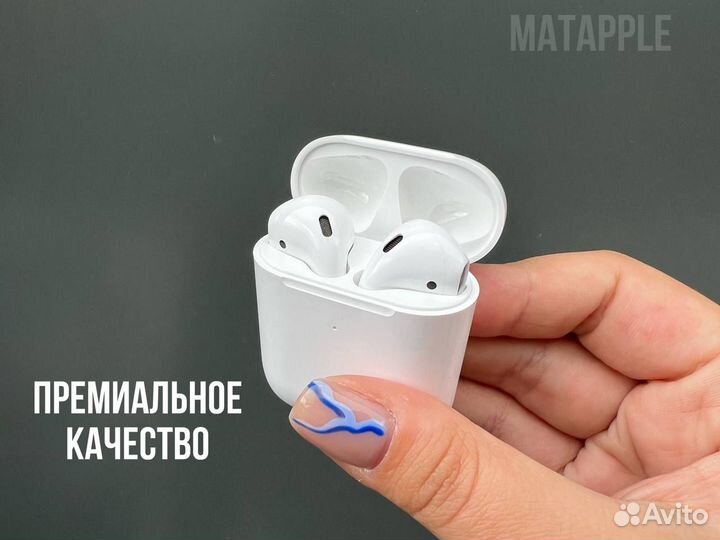 Airpods 2 новые/гарантия/бонус чехол
