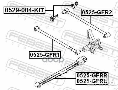 Болт эксцентрик mazda 626 GF 97-02 к-кт