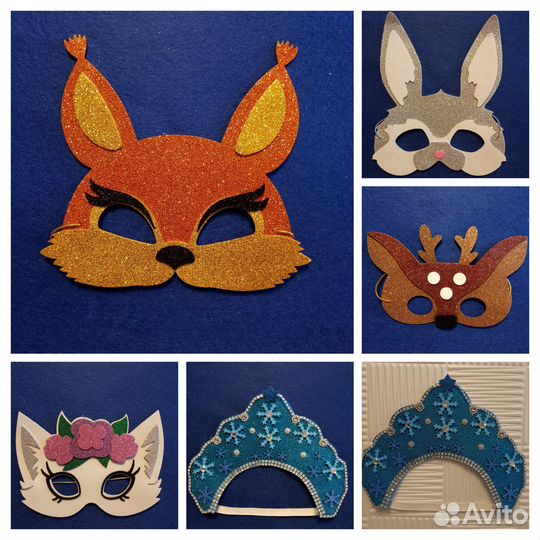 Маски новогодние