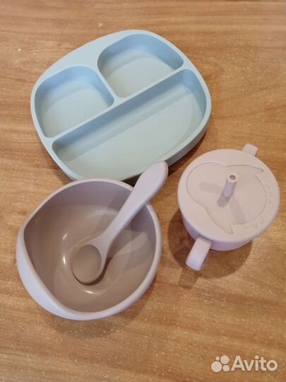 Детская посуда для кормления силиконовая