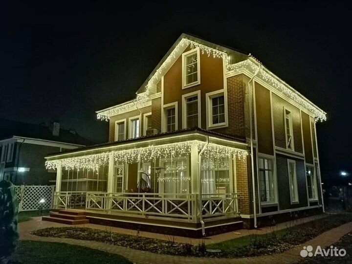 Фасадное освещение/подсветка фасада Украшение дома