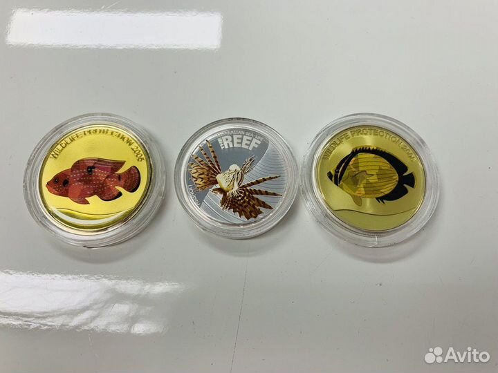 Серебряные монеты Рыбы