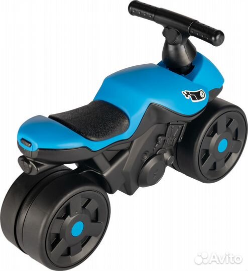 Каталка-мотоцикл Funny Animals голубой Nov497