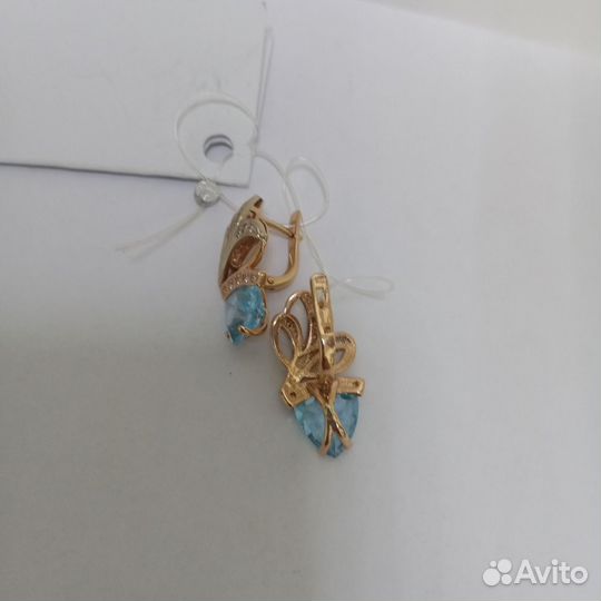 Серьги золото 585 пробы