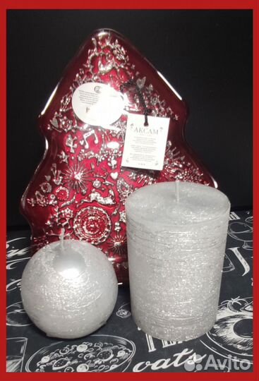 Подарочный набор новогодняя елка бордо