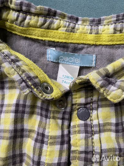 Джинсы и рубашка 74